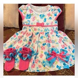 Jona Michelle kids dress size 18 months matching socks and bow price is firm